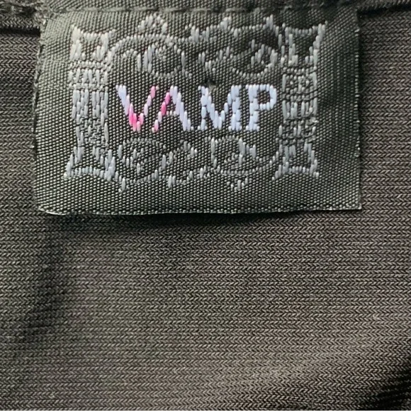 Vintage 90s Shimmery Silver Tone and Black Blouse Y2K Disco Retro Chic Eclectic - Picture 7 of 9